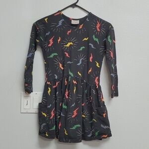 Hanna Andersson black lightning twirl dress